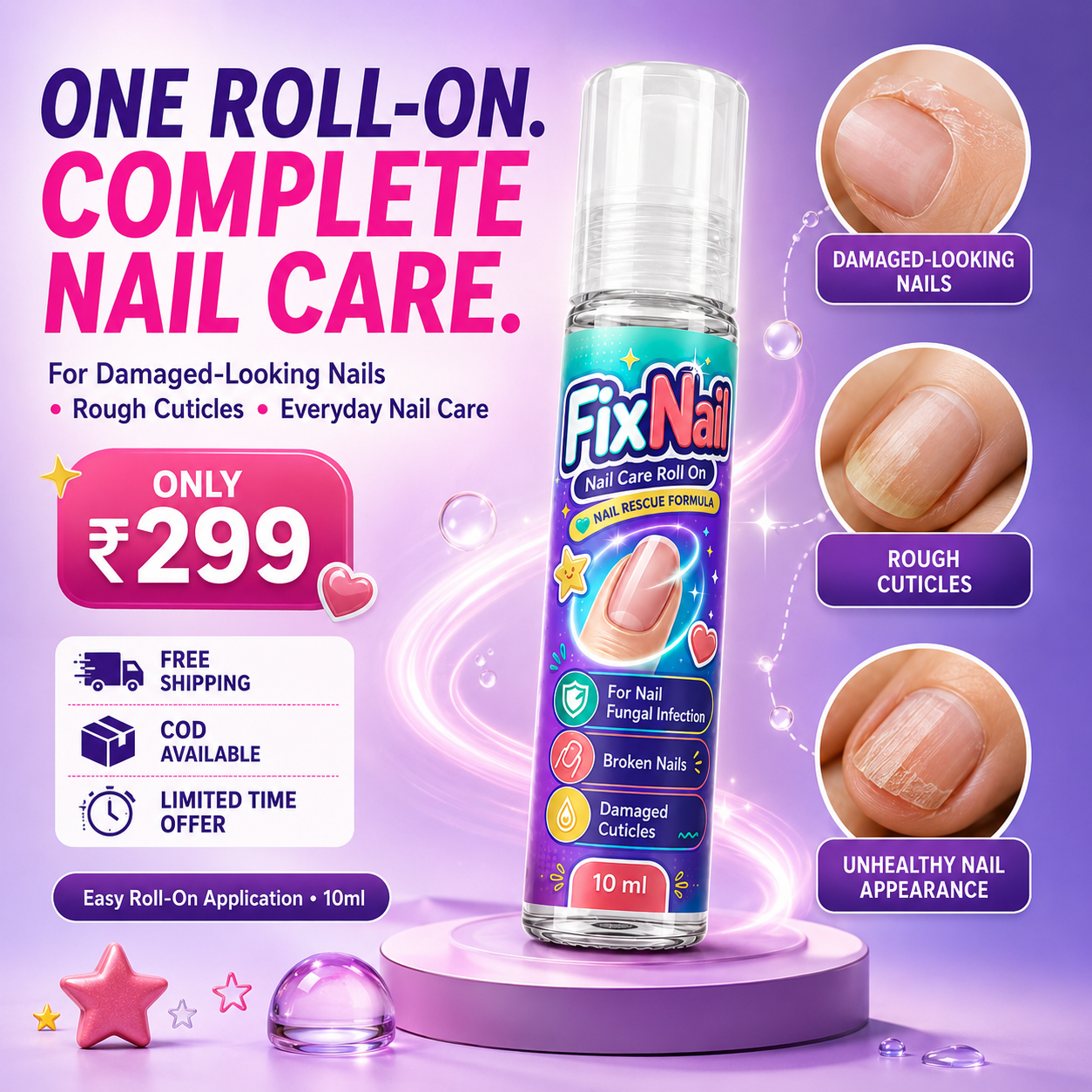 FixNail Nail Care Roll On