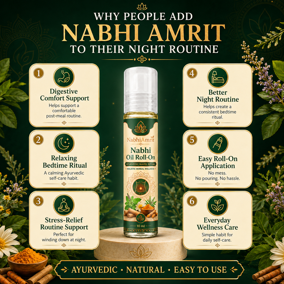 Nabhi Amrit Nabhi Oil Multi Benefits Roll On