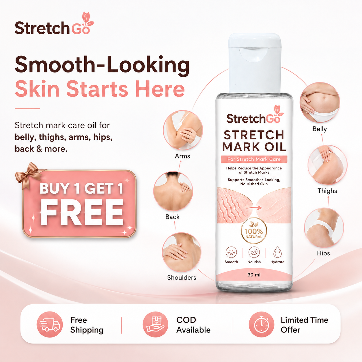 Stretchgo  Stretchmark Removal Herbal Oil
