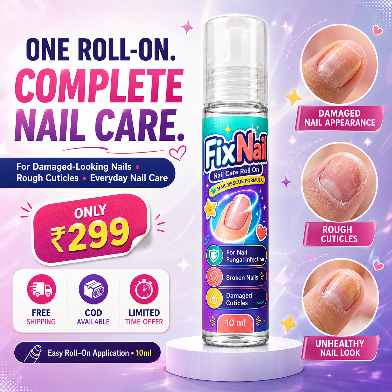 FixNail Nail Care Roll On