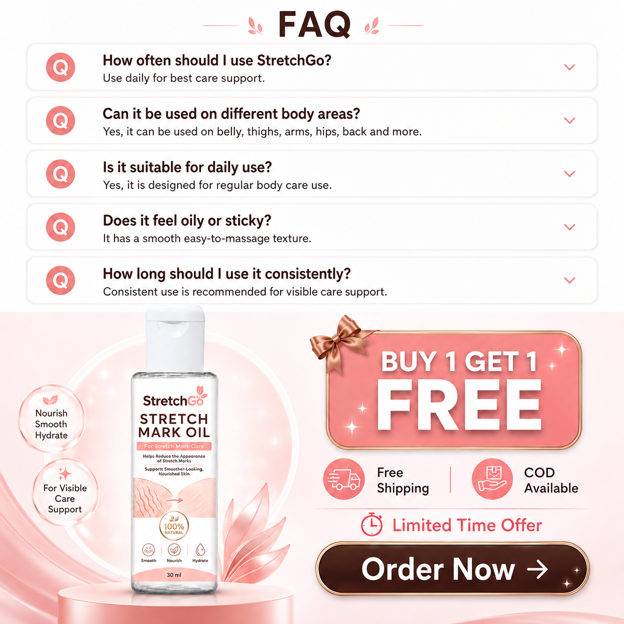 Stretchgo  Stretchmark Removal Herbal Oil