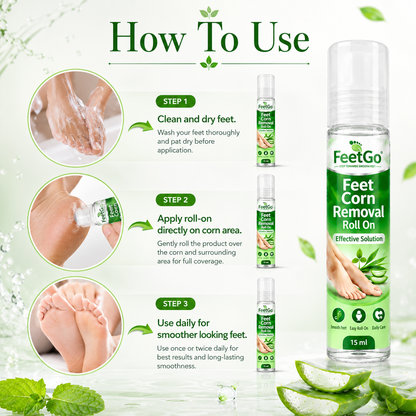 FeetGo Corn Removal Roll-On – Roll Away Rough, Hard Skin
