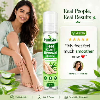 FeetGo Corn Removal Roll-On – Roll Away Rough, Hard Skin