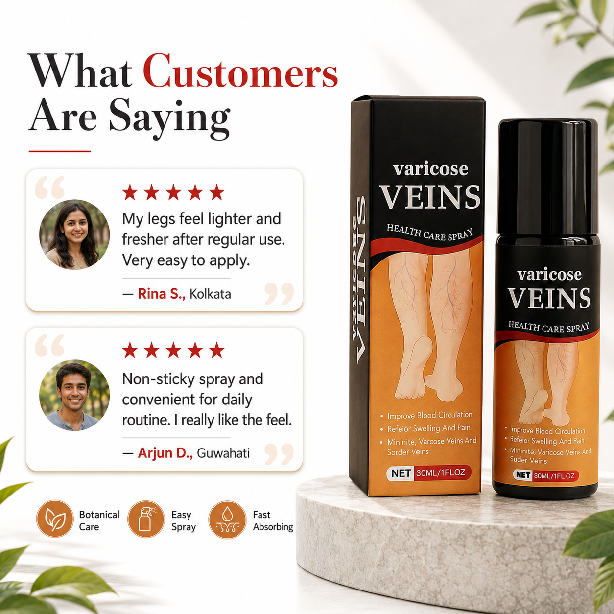 Turmeric Varicose Veins Relief Spray🌿