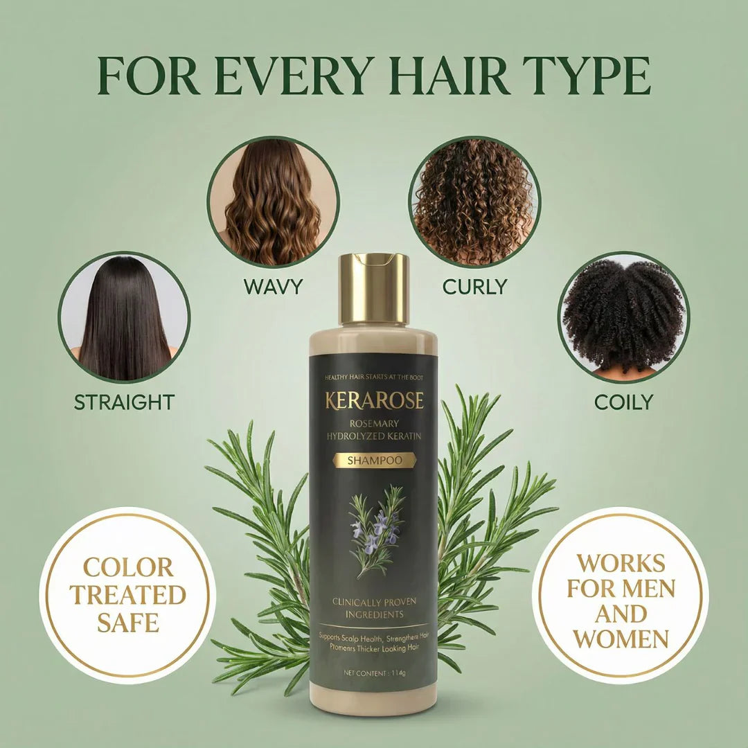 Kerarose Rosemary Shampoo For Hair Growth (Buy 1 Get 1 Free 🔥🔥)
