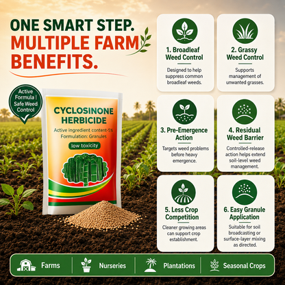 Cyclosinone Herbicide Granules